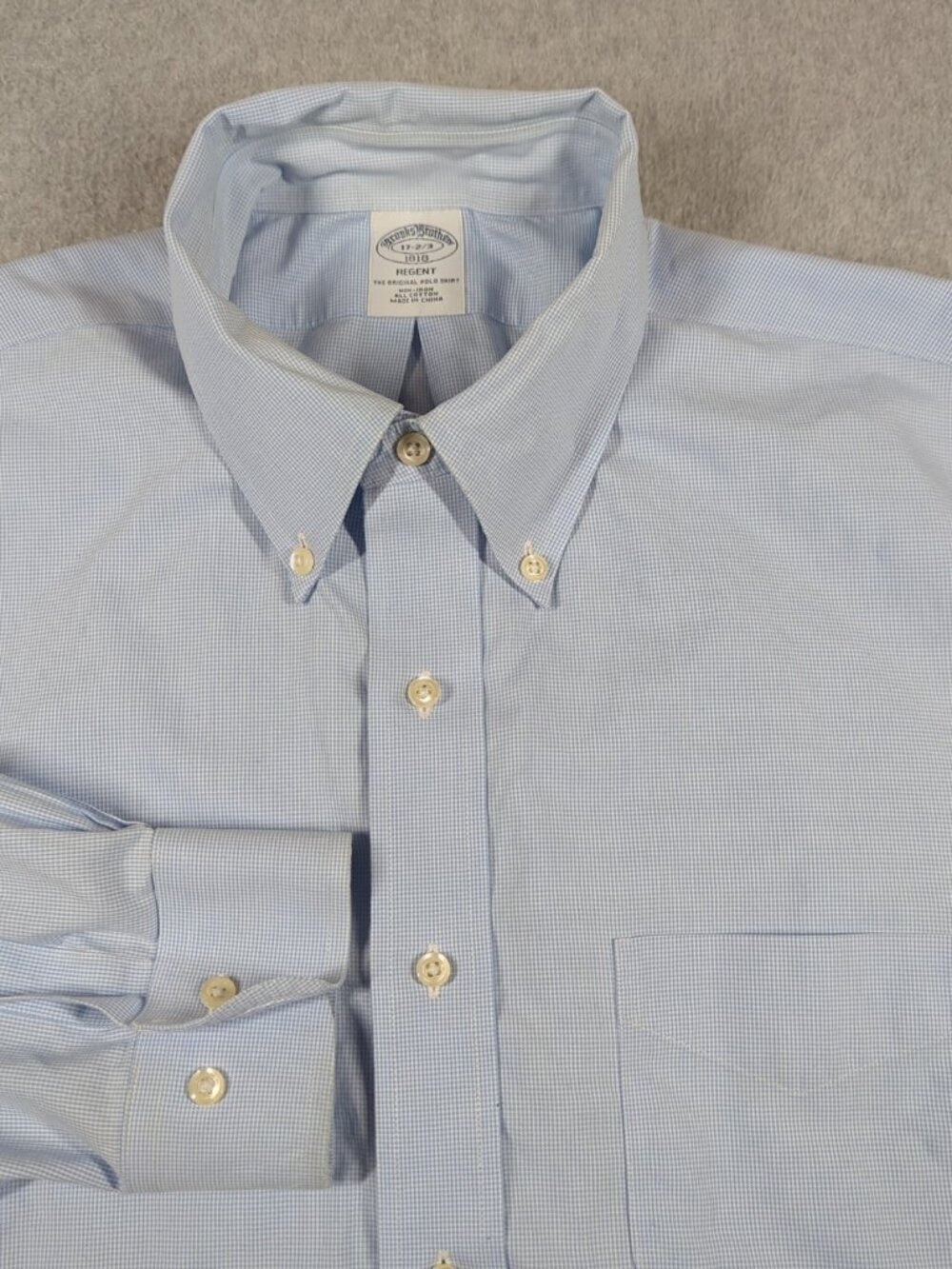 Brooks Brothers Regent Shirt Men's 17 Long Sleeve Dress Button Down Non Iron